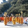 Đại lễ cầu quốc thái dân an tại quần thể văn hóa tâm linh Fansipan. (Ảnh: Quốc Khánh/TTXVN)