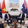 Thủ tướng Phạm Minh Chính hội kiến Toàn quyền Australia David Hurley. (Ảnh: Dương Giang/TTXVN)