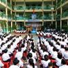 Lễ Khai giảng năm học mới 2023-2024 tại Trường Tiểu học Phạm Ngọc Thạch (Thành phố Hồ Chí Minh). (Ảnh: Hồng Đạt/TTXVN)