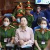Bị cáo Trương Mỹ Lan tại phiên tòa ngày 12/3. (Ảnh: Thanh Vũ/TTXVN)