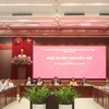 Ngày 27/3/2024, Ban Chấp hành Đảng bộ thành phố Hà Nội (khóa XVII) tổ chức Hội nghị chuyên đề, để xem xét cho ý kiến về một số nội dung quan trọng, thúc đẩy phát triển kinh tế, xã hội Thủ đô theo thẩm quyền. (Ảnh: Nguyễn Thắng/TTXVN)