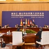 Toàn cảnh Hội nghị Bộ trưởng Ngoại giao Hợp tác Mekong-Lan Thương lần thứ 8. (Ảnh: Tiến Trung/TTXVN)