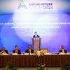 Thủ tướng Phạm Minh Chính phát biểu tại Tọa đàm với doanh nghiệp ASEAN và các đối tác. (Ảnh: Dương Giang/TTXVN)