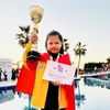 Kỳ thủ Nguyễn Vũ Bảo Châu giành ngôi vô địch. (Nguồn: Tổng cục Thể dục Thể thao)
