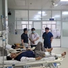Các nạn nhân vụ tai nạn đang được điều trị tại Bệnh viện đa khoa tỉnh Gia Lai. (Ảnh: TTXVN phát)