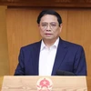 Thủ tướng Phạm Minh Chính chủ trì Phiên họp Chính phủ thường kỳ tháng 4/2024. (Ảnh: Dương Giang/TTXVN)