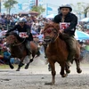 Lễ hội đua ngựa Bắc Hà (huyện Bắc Hà, tỉnh Lào Cai) là một trong 10 Di sản được đưa vào danh mục Di sản Văn hóa Phi vật thể Quốc gia năm 2021. (Ảnh: Quốc Khánh/ TTXVN)