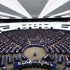 Toàn cảnh phiên họp toàn thể của Nghị viện châu Âu (EP) ở Strasbourg, Pháp ngày 13/3/2024. (Ảnh: AFP/TTXVN)