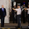 Tổng thống Mỹ Joe Biden đến sân bay Brindisi trước Hội nghị thượng đỉnh G7. (Nguồn: AFP)