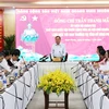 Chủ tịch Quốc hội Trần Thanh Mẫn làm việc với Tỉnh ủy Bình Phước. (Ảnh: Nhật Bình/TTXVN)