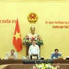 Chủ tịch Quốc hội Trần Thanh Mẫn phát biểu khai mạc Phiên họp thứ 34 của Ủy ban Thường vụ Quốc hội. (Ảnh: Thống Nhất/TTXVN)