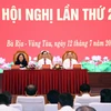 Lãnh đạo tỉnh Bà Rịa-Vũng Tàu chủ trì Hội nghị. (Ảnh: Đoàn Mạnh Dương/TTXVN)