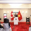 Bộ trưởng Phát triển Quốc tế Canada Ahmed Hussen gặp gỡ báo chí ngày 9/1 tại Hà Nội. (Ảnh: PV/Vietnam+)