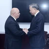 Chủ tịch nước Tô Lâm tiếp Bộ trưởng Bộ Cựu chiến binh và Người có công Algeria Laid Rebiga. (Ảnh: Nhan Sáng/TTXVN)