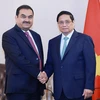 Thủ tướng Phạm Minh Chính tiếp ông Gautam Adani, Chủ tịch Tập đoàn Adani (Ấn Độ). (Ảnh: Dương Giang/TTXVN)