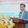 Tiến sỹ Nguyễn Quang Ngọc, Phó Hiệu trưởng Trường Chính trị Trần Phú Hà Tĩnh cho rằng Quy định 144 rất cần thiết trong việc tu dưỡng và rèn luyện đối với mỗi cán bộ, Đảng viên hiện nay. (Ảnh: TTXVN phát)