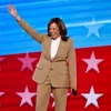 Ứng cử viên Tổng thống của đảng Dân chủ, Phó Tổng thống Kamala Harris tại Đại hội Toàn quốc của đảng ở Chicago, bang Illinois, Mỹ, ngày 19/8/2024. (Ảnh: Getty Images/TTXVN)