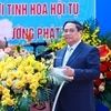 Thủ tướng Phạm Minh Chính phát biểu tại lễ khai giảng. (Ảnh: Dương Giang/TTXVN)