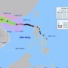 Bản đồ đường đi của Bão số 3, lúc 7h ngày 6/9/2024. (Ảnh: TTXVN phát)