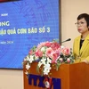 Bí thư Đảng ủy, Tổng Giám đốc Thông tấn xã Việt Nam Vũ Việt Trang phát động ủng hộ đồng bào bị ảnh hưởng do cơn bão số 3. (Ảnh: TTXVN)