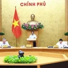 Thủ tướng Phạm Minh Chính chủ trì phiên họp Chính phủ chuyên đề về xây dựng pháp luật tháng 9 năm 2024. (Ảnh: Dương Giang/TTXVN)