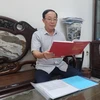 Thiếu tá Bùi Công Biên, Bí thư Chi bộ 7 phường Xuân La, quận Tây Hồ (Hà Nội). (Ảnh: Phương Anh/TTXVN)