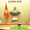 Thủ tướng Phạm Minh Chính chủ trì Phiên họp Chính phủ chuyên đề pháp luật. (Ảnh: Dương Giang/TTXVN)