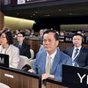 Đoàn Việt Nam do Thứ trưởng Ngoại giao Hà Kim Ngọc, Chủ tịch Ủy ban Quốc gia UNESCO Việt Nam làm trưởng đoàn tại Kỳ họp. (Ảnh: TTXVN phát)