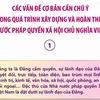 Các vấn đề cơ bản cần chú ý trong quá trình xây dựng Nhà nước pháp quyền XHCN 