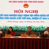 Đoàn Chủ tọa hội nghị. (Ảnh: Lê Huy Hải/TTXVN)