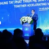 Thủ tướng Phạm Minh Chính phát biểu tại Ngày hội Khởi nghiệp đổi mới sáng tạo Quốc gia 2024. (Ảnh: Dương Giang/TTXVN)