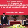 Chủ tịch nước Lương Cường làm việc với Viện Kiểm sát Nhân dân tối cao. (Ảnh: Lâm Khánh/TTXVN)