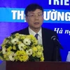 Chủ tịch Ủy ban Chứng khoán Nhà nước Vũ Bằng phát biểu tại Hội nghị, ngày 22/1. (Ảnh: PV/Vietnam+)