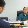 Ông Đào Huy Giám, Tổng thư ký Diễn đàn Kinh tế Tư nhân Việt Nam trả lời phỏng vấn. (PV/Vietnam+)