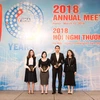 Hiệp hội Trái phiếu Việt Nam tổ chức trao giải VBMA Best Bond Award 2018, ngày 12/3. (Ảnh: BTC/Vietnam+)