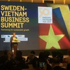 Hội nghị Thượng đỉnh Kinh doanh Thụy Điển - Việt Nam, ngày 7/5. (Ảnh: PV/Vietnam+)