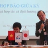  Ông Konaka Tetsuo, Trưởng Đại diện, Văn phòng JICA Việt Nam, trình bày về kết quả hoạt động nửa đầu năm tài chính 2019 và thách thức, định hướng cho nửa cuối năm tài chính 2019. (Ảnh: JiCA/Vietnam+)