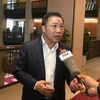 Đại biểu Quốc hội Lưu Bình Nhưỡng trả lời phỏng vấn. (Ảnh: PV/Vietnam+)