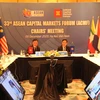 Hội nghị Chủ tịch Diễn đàn Thị trường Vốn ASEAN lần thứ 33 theo hình thức trực tuyến đã diễn ra, ngày 9/12.(Ảnh: Vieatnam+)