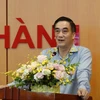 Thứ trường Bộ Tài chính-Trần Xuân Hà phát biểu tại Tại Hội nghị trực tuyến với các địa phương về “Thúc đẩy giải ngân vốn đầu tư công từ nguồn vốn ODA, vay ưu đãi nước ngoài 5 tháng.” (Ảnh: Vietjnam+)