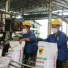 Sản xuất phân bón tại Công ty phân bón Bình Điền (Long An). (Ảnh: Bùi Giang/TTXVN)