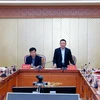 Bộ trưởng Bộ Tài chính Hồ Đức Phớc phát biểu tại Hội nghị. (Ảnh: Phạm Hậu/TTXVN)