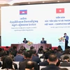 Diễn đàn Xúc tiến Đầu tư và Thương mại Việt Nam-Campuchia năm 2023, ngày 12/12. (Ảnh: MPI/Vietnam+)