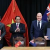 Biên bản ghi nhớ hợp tác tài chính là một trong ba văn kiện hợp tác quan trọng giữa Việt Nam và New Zealand được ký kết trước sự chứng kiến của Thủ tướng Chính phủ hai nước. (Ảnh: CTV/Vietnam+)
