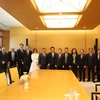Đoàn công tác của Bộ Tài chính do Bộ trưởng Hồ Đức Phớc làm trưởng đoàn làm việc với Ngân hàng Mizuho, ngày 11/3. (Ảnh: CTV/Vietnam+)