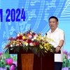 Bộ trưởng Bộ Tài chính Hồ Đức Phớc tại Hội nghị Sơ kết công tác Tài chính-Ngân sách Nhà nước 6 tháng đầu năm 2024, ngày 15/7. (Ảnh: Vietnam+)