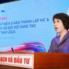 Thứ trưởng Bộ Kế hoạch và Đầu tư Nguyễn Thị Bích Ngọc. (Ảnh: Vietnam+)