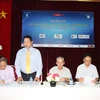 Ông Trương Gia Bình (đứng), Chủ tịch VINASA giới thiệu về Vietnam ICT Summit. (Nguồn: BTC)
