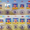 Mẫu tem và mấu dấu chung được sử dụng tại tất cả các quốc gia thuộc khối ASEAN. (Ảnh: T.H/Vietnam+)