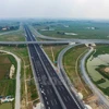 Tuyến đường cao tốc Hà Nội-Hải Phòng nhìn từ trên cao. (Ảnh: Minh Sơn/Vietnam+)